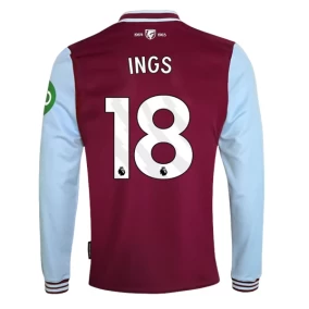 Prima Maglia Ings West Ham United 2024/2025 Manica Lunga